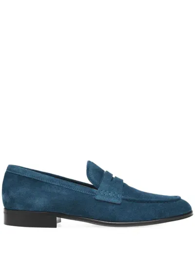 Gianvito Rossi George Loafers In Blue