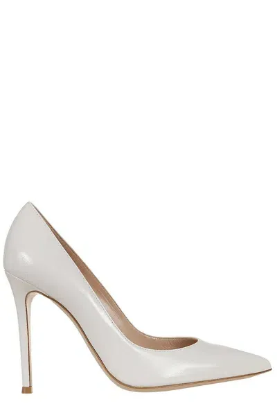 Gianvito Rossi Gianvito Pointed Toe Pumps In White