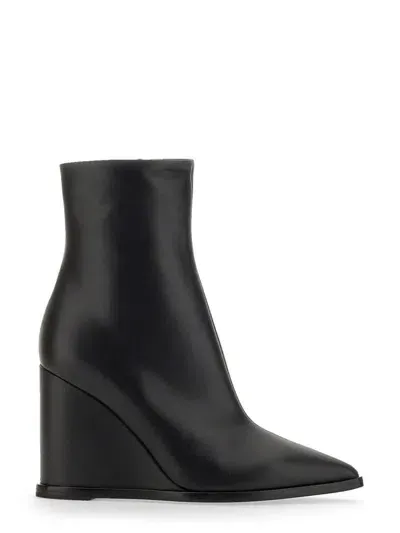 Gianvito Rossi Leather Boot In Black