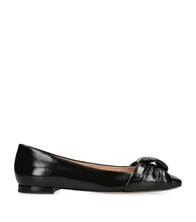 Gianvito Rossi Leather Paradi Ballet Flats In Black