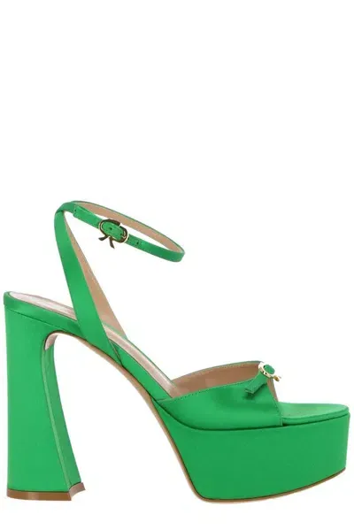 Gianvito Rossi Green Maddy Platform Sandals