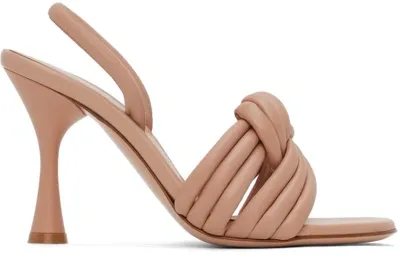 Gianvito Rossi Pink Ottavia Heeled Sandals In Neutrals