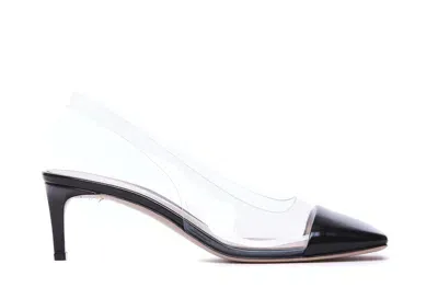 Gianvito Rossi Plexi Decollete In Negro