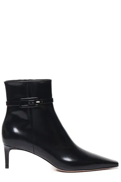 Gianvito Rossi Pointed Toe Ankle Boots In Black