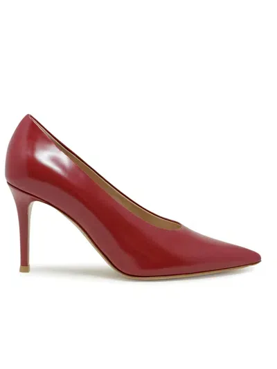 Gianvito Rossi Red Leather Pumps