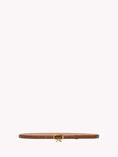 Gianvito Rossi Ribbon Belt In Brown