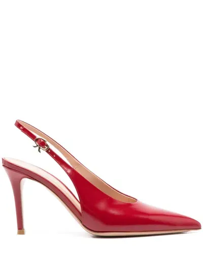 Gianvito Rossi Robbie 85mm Slingback Pumps In Red