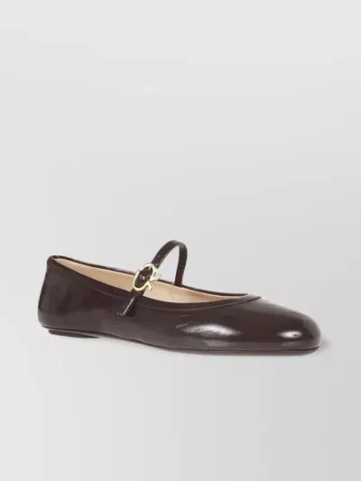 Gianvito Rossi Leather Ballet Flats In Black