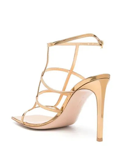 Gianvito Rossi Mondry 95mm Leather Sandals In Mekong