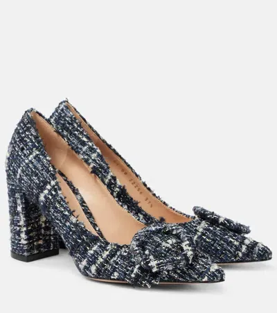 Gianvito Rossi Tweed Pumps In Blue