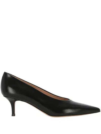 Gianvito Rossi Robbie 55mm Leather Pumps In Black