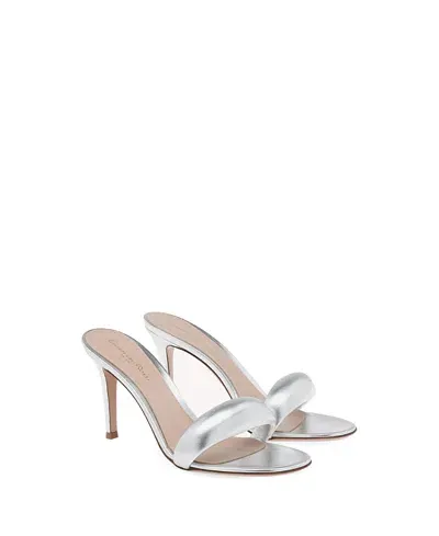 Gianvito Rossi Silver Bijoux 85 Sandals