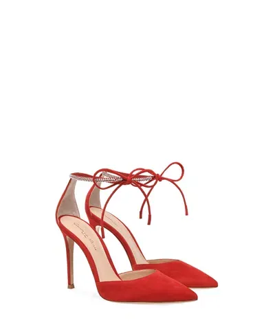 Gianvito Rossi Montecarlo D'orsay 105mm Pumps In Red