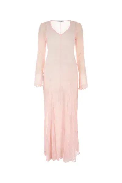 Gimaguas Rete Semi-sheer Dress In Pink