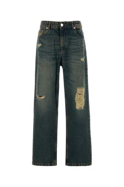 Gimaguas Stretch Denim Wide-leg Devon Jeans In Blue