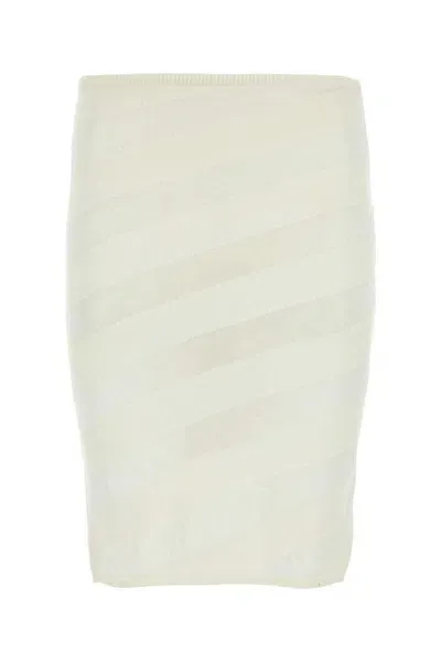 Gimaguas White Zebara Midi Skirt