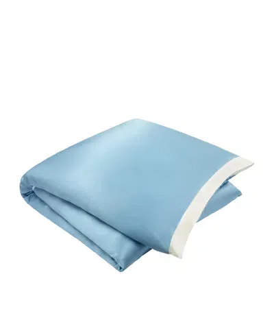 Gingerlily Silk Double Duvet Cover In Blue