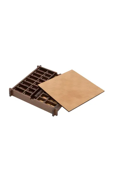 Giobagnara Structura Triple Game Box In Brown