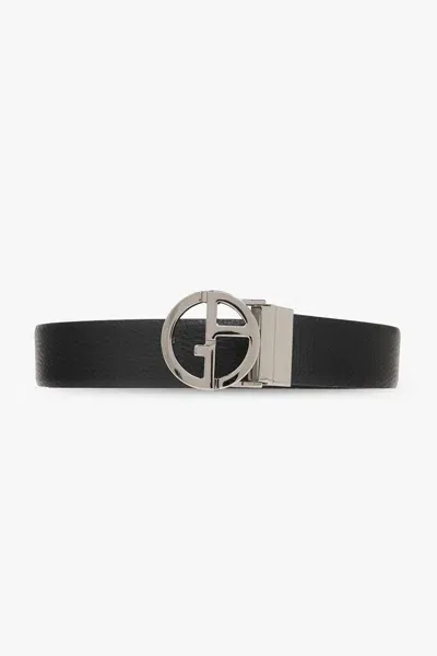 Giorgio Armani Belt With Logo In Black