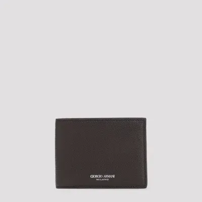 Giorgio Armani Bi-fold Wallet In T.moro