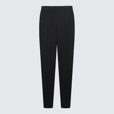 Giorgio Armani Black Wool Pants In Negro