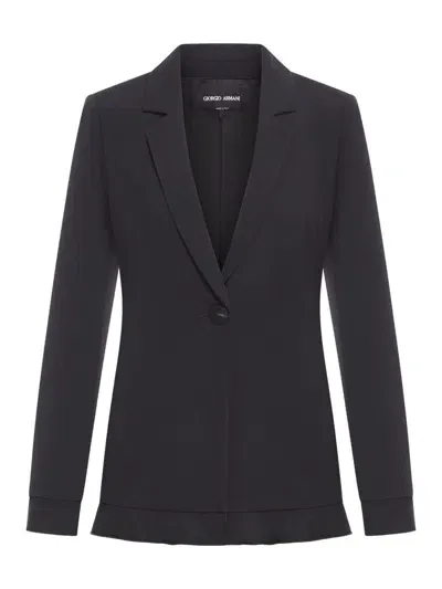 Giorgio Armani Blazer Jacket In Blue