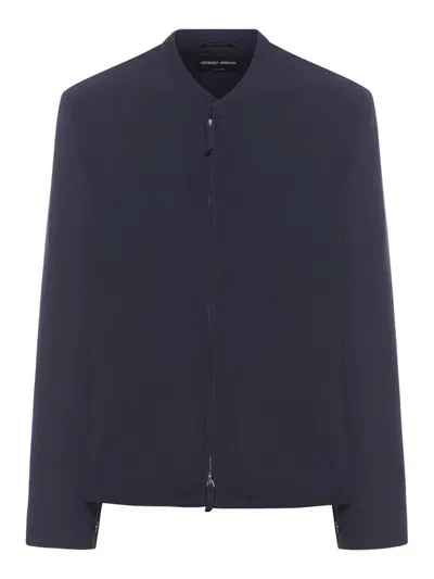 Giorgio Armani Blazer Jacket In Blue