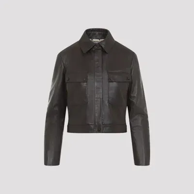 Giorgio Armani Blouson Jacket In Brown