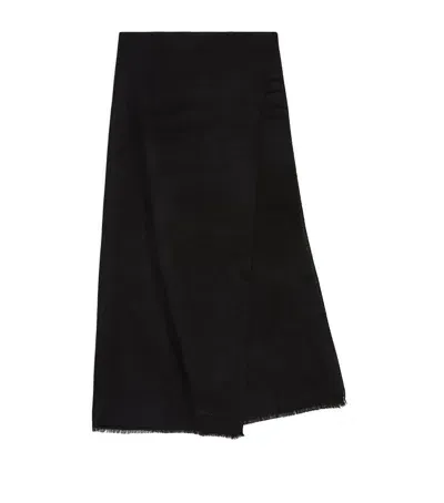 Giorgio Armani Cashmere Stole In Black