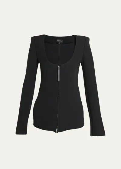 Giorgio Armani Official Store Vestes Mode In Noir