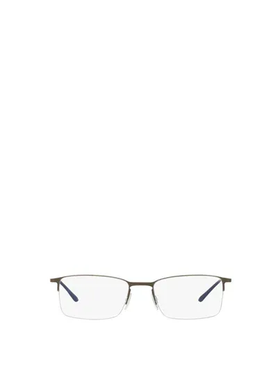 Giorgio Armani Eyeglasses In Matte Brushed Golden Gunmetal