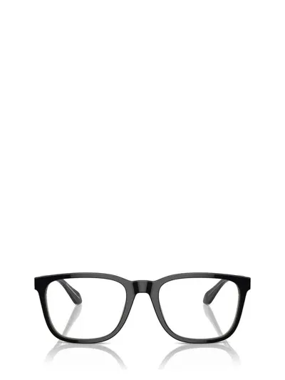 Giorgio Armani Eyeglasses In Top Black / Transparent Green