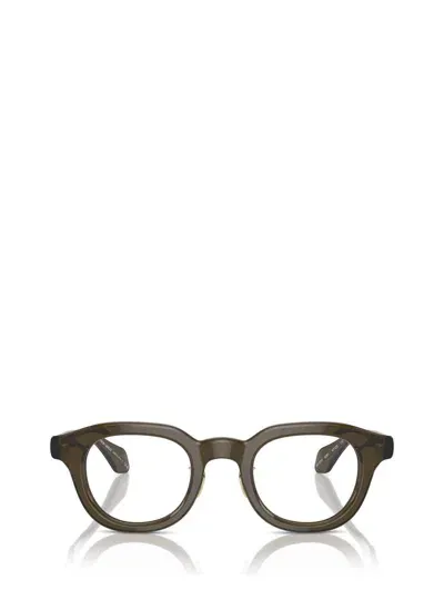 Giorgio Armani Eyeglasses In Transparent Green