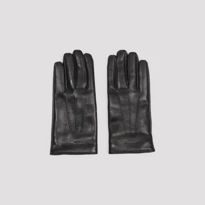 Giorgio Armani Gloves In Nero