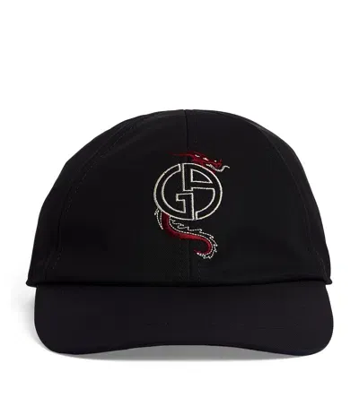 Giorgio Armani Lunar New Year Baseball Cap In Blue