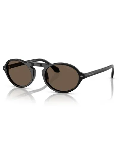 Giorgio Armani Men's Sunglasses Ar8219u In Dark Brown