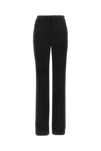 Giorgio Armani Mid Rise Flared Trousers In Black