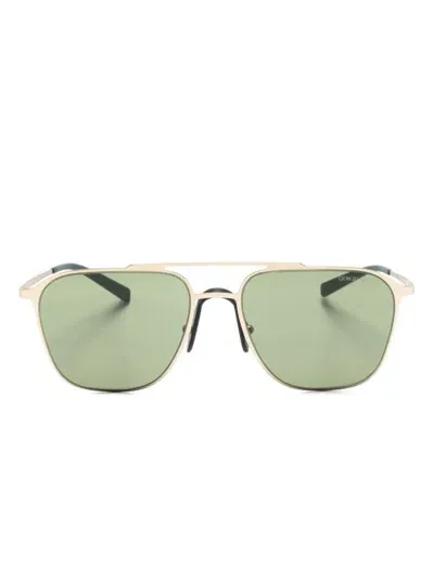 Giorgio Armani Pilot-frame Sunglasses In Gold