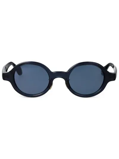 Giorgio Armani Round-frame Sunglasses In ブルー