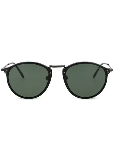 Giorgio Armani Round-frame Sunglasses In Black