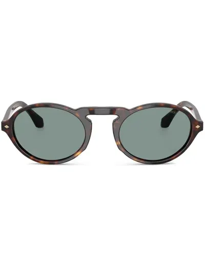 Giorgio Armani Round-frame Sunglasses In Black