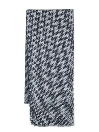 Giorgio Armani Scarf Accessories In Blue