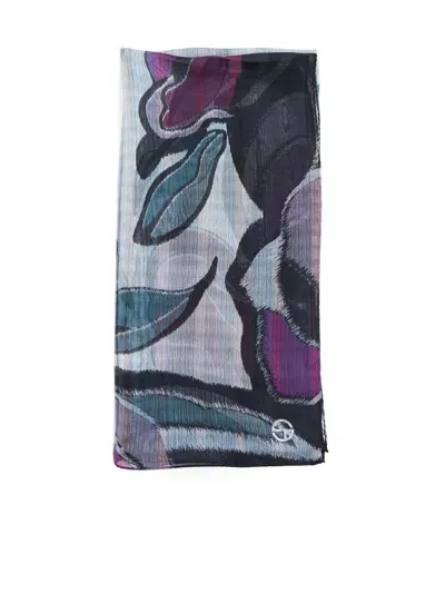 Giorgio Armani Scarf In Grigio Argento