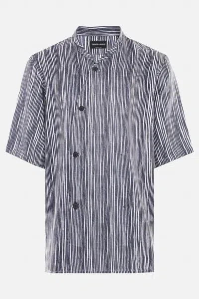 Giorgio Armani Shirts In Blue/white