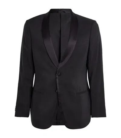 Giorgio Armani Single-breasted Blazer In Blue