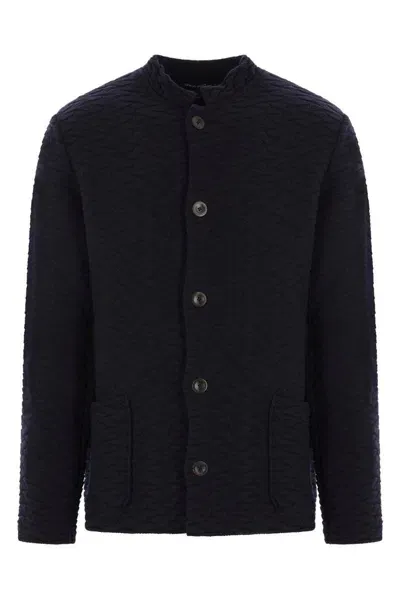 Giorgio Armani Sweaters In Navy