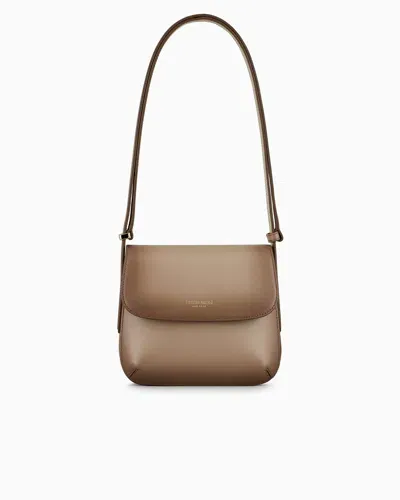 Giorgio Armani Small, Gradient Palmellato Leather La Prima Bag In Beige