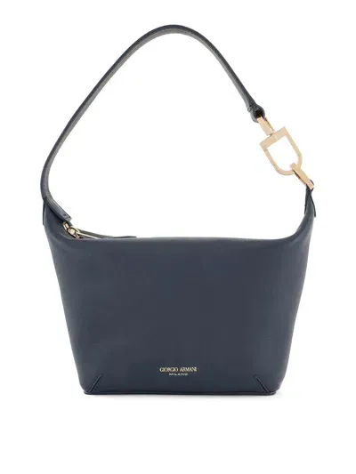 Giorgio Armani Small Hand Bag In Blue