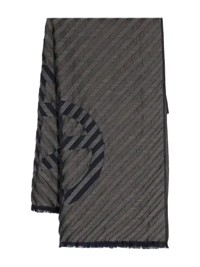 Giorgio Armani Stole In Metallic