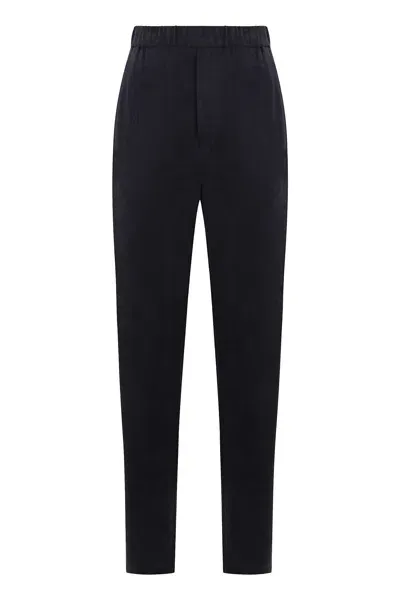 Giorgio Armani Straight-leg Trousers In Blue